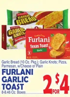Bravo Supermarkets Furlani garlic toast, 8-8.46 oz. boxes offer