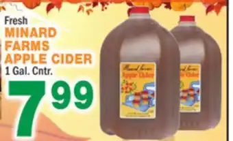 Bravo Supermarkets Minard farms apple cider offer