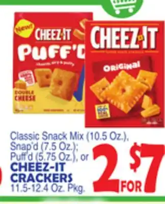 Bravo Supermarkets Cheez-it crackers 11.5-12.4 oz. pkg offer