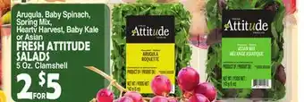 Bravo Supermarkets Fresh attitude salads, 5 oz. clamshell offer