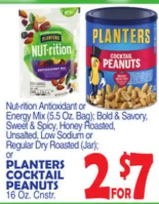 Bravo Supermarkets Planters cocktail peanuts offer