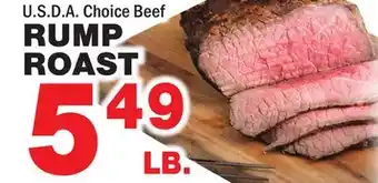 Bravo Supermarkets Rump roast offer