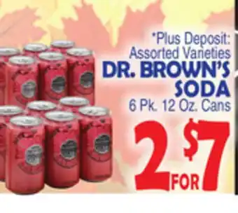 Bravo Supermarkets Dr. brown's soda offer