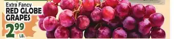 Bravo Supermarkets Red globe grapes offer