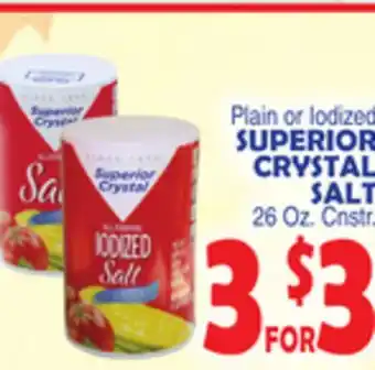 Bravo Supermarkets Superior crystal salt offer