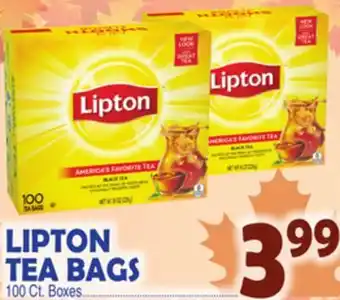 Bravo Supermarkets Lipton tea bags offer