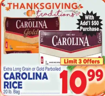 Bravo Supermarkets Carolina rice offer