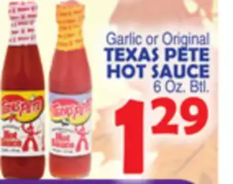 Bravo Supermarkets Texas pete hot sauce offer