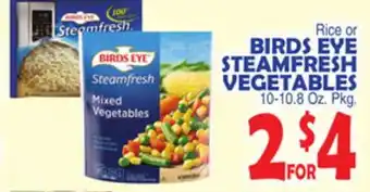 Bravo Supermarkets Birds eye steamfresh vegetables offer