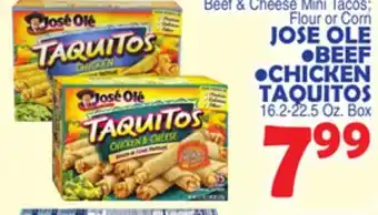 Bravo Supermarkets Jose ole beef, chicken taquitos offer