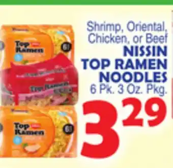 Bravo Supermarkets Nissin top ramen noodles offer