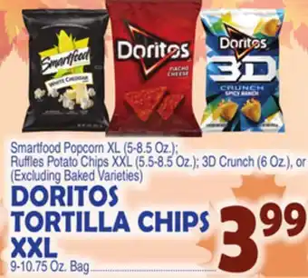 Bravo Supermarkets Doritos tortilla chips xxl offer