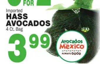 Bravo Supermarkets Hass avocados offer