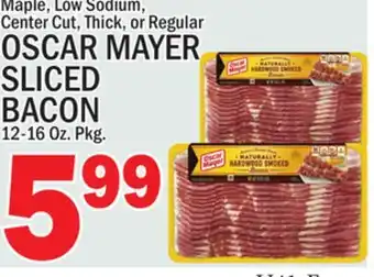 C Town Oscar mayer sliced sliced bacon offer