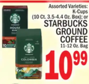 C Town Starbucks ground coffee 11-12 oz. bag offer