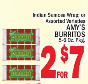 C Town Amy's burritos offer