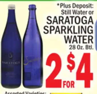C Town Saratoga sparkling water offer