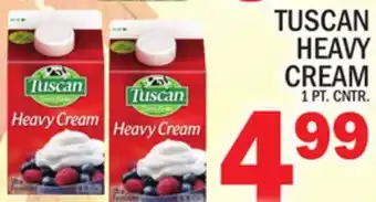 C Town Tuscan heavy cream offer