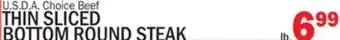 C Town Thin sliced bottom round steak offer
