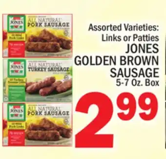 C Town Jones golden brown sausage offer
