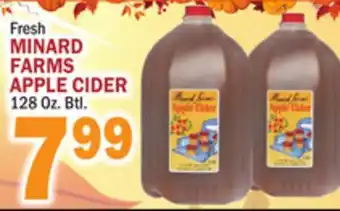 C Town Minard farms apple cider offer