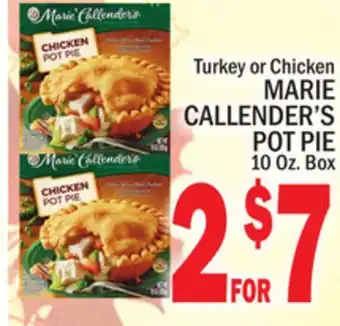 C Town Marie callender's pot pie offer