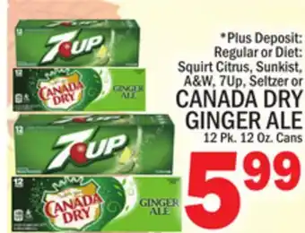 C Town Canada dry ginger ale offer