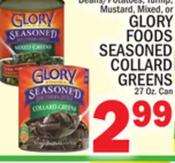 C Town Glory foods seasoned collard greens offer