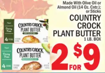 C Town Country crock plant butter 1 lb. box offer