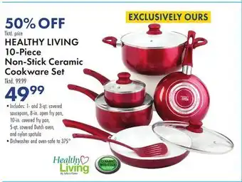 Boscov's Healthy living 10-piece non-stick ceramic cookware set offer