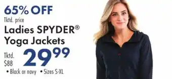Boscov's Ladies spyder yoga jackets offer