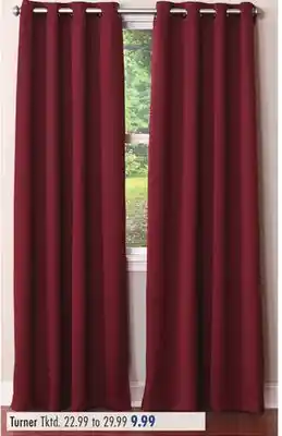 Boscov's Turner blackout curtains offer