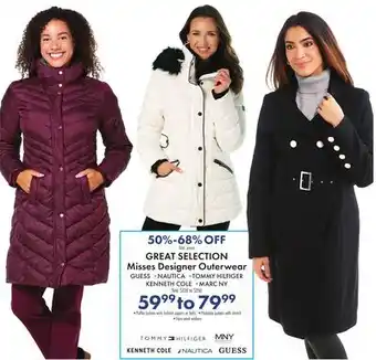 Boscov's Misses designer outerwear offer