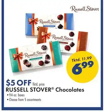 Boscov's Russell stover chocolates offer
