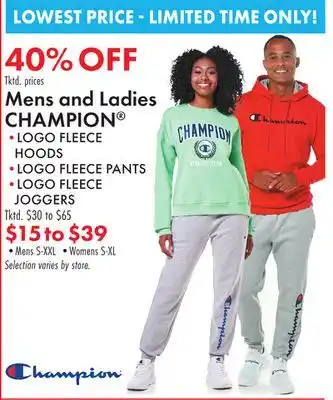 Boscov's Mens and ladies champion offer