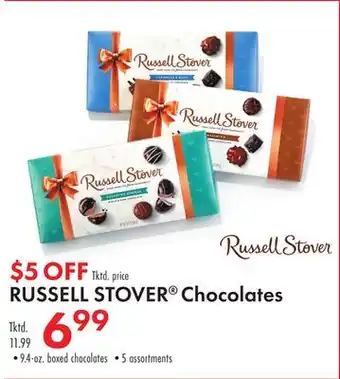 Boscov's Russell stover chocolates offer
