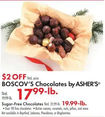 Boscov's Boscov's chocolates by asher's offer