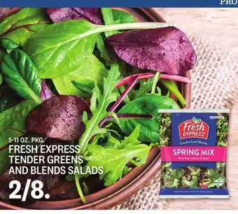 Kings Food Markets Fresh express tender greens and blends salads offer