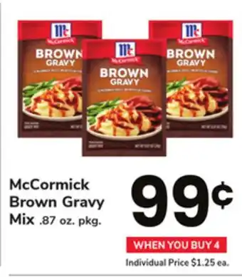 ACME Mccormick brown gravy mix offer