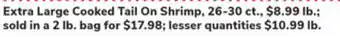 ACME Extra large cooked tail on shrimp offer