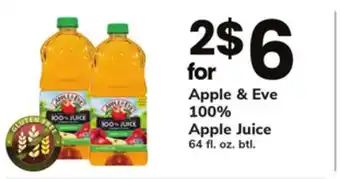 ACME Apple & eve 100% apple juice offer