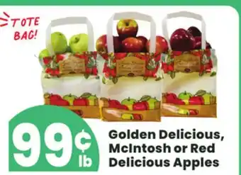 ACME Golden delicious, mcintosh or red delicious apples offer