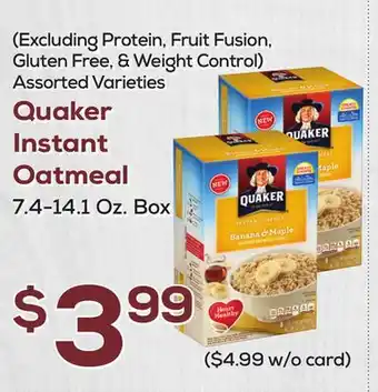 DeCicco & Sons Quaker instant oatmeal offer
