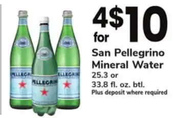 ACME San pellegrino mineral water offer