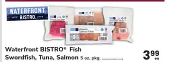 ACME Waterfront bistro fish swordfish, tuna, salmon offer