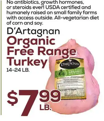 DeCicco & Sons D'artagnan organic free range turkey offer