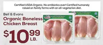 DeCicco & Sons Bell & evans organic boneless chicken breast offer