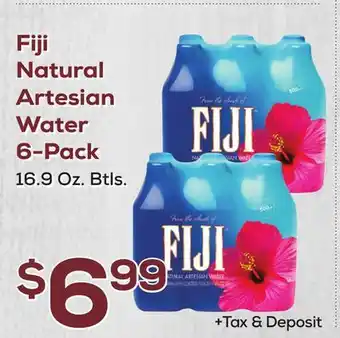 DeCicco & Sons Fiji natural artesian water 6-pack offer