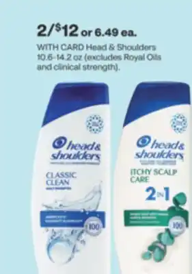 CVS Head & shoulders 10.6-14.2 oz offer
