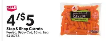 Stop&Shop Stop & shop carrots offer